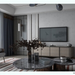 9款兰舍硅藻砖新中式电视背景墙