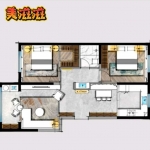 天水陇林家园84户型装修