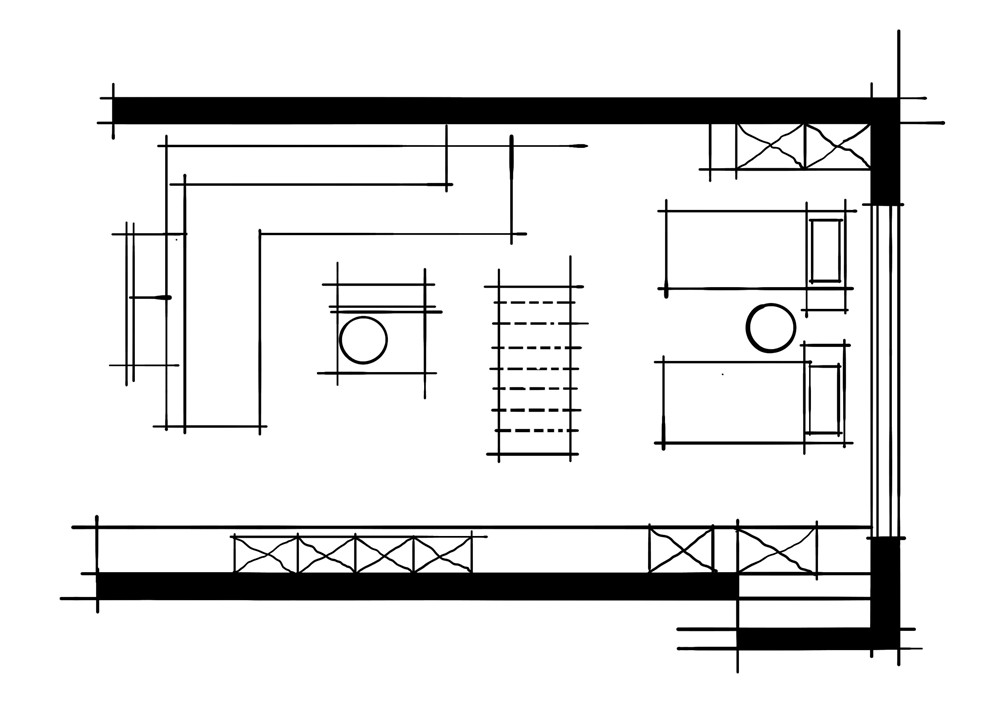 客厅的十种表现-双功能组合空间板块