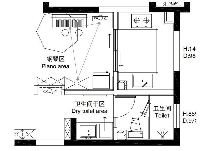 龙庭山水138带内玄关设计方案