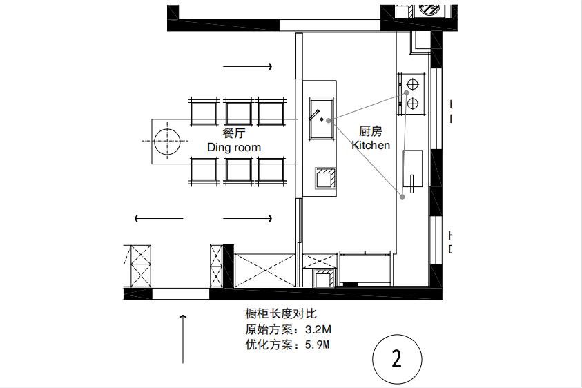 龙庭山水138中岛式厨房设计方案